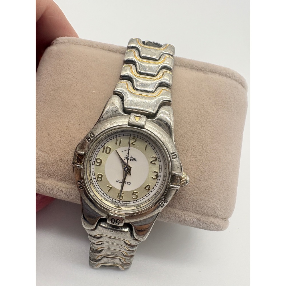 John Weitz LJW306 Two Tone Silver Gold Quartz Watch Japan Movt Mens Womens